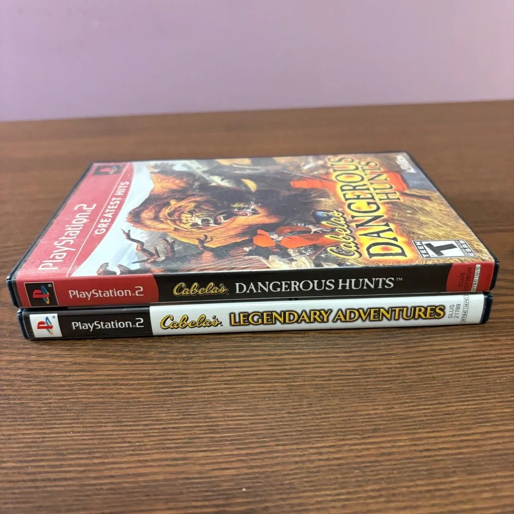 Cabela's Hunting Games PlayStation 2 PS2‎ Bundle N/A Multicolor Good 2-Game Lot